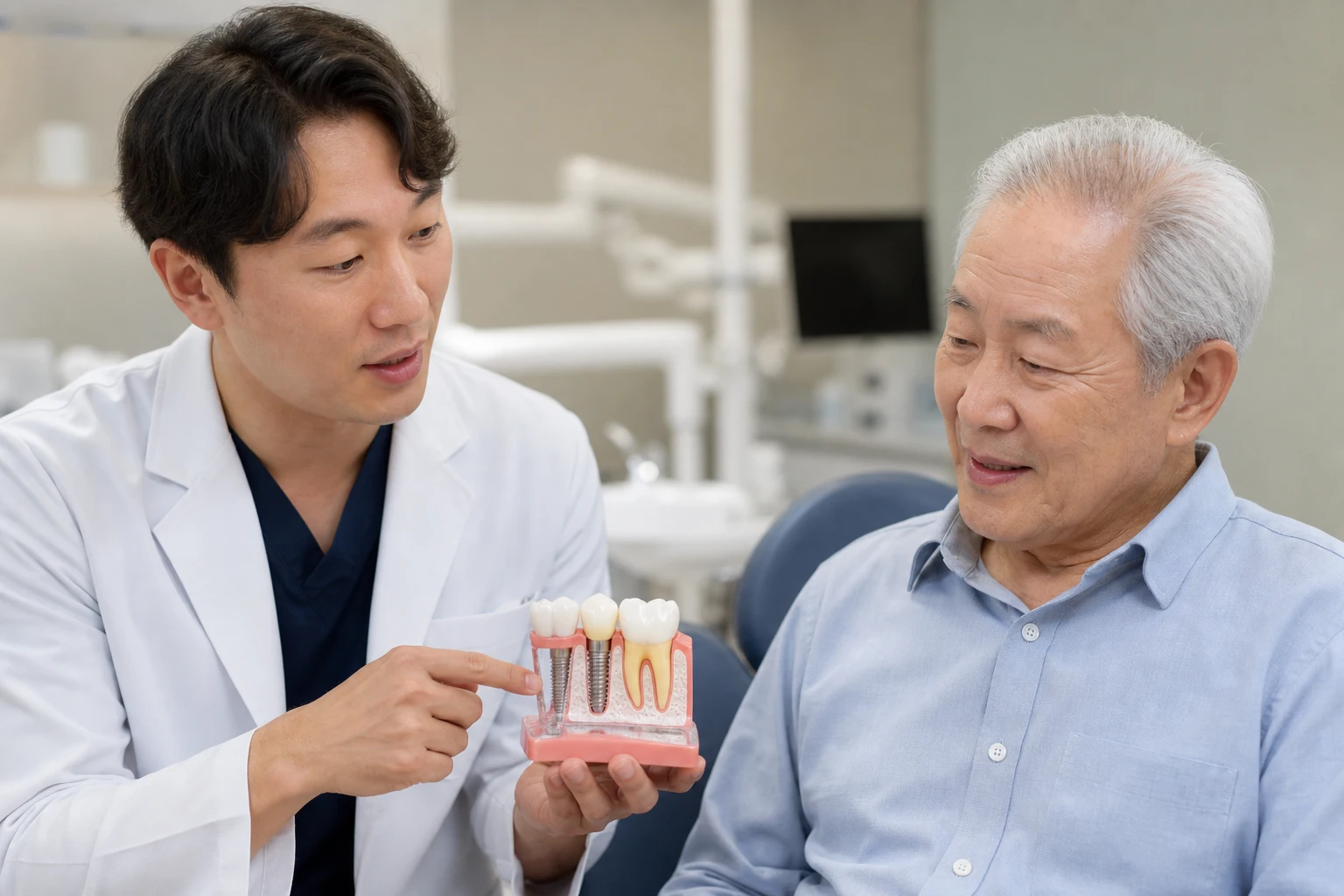 임플란트 건강보험 적용 조건 확인 과정